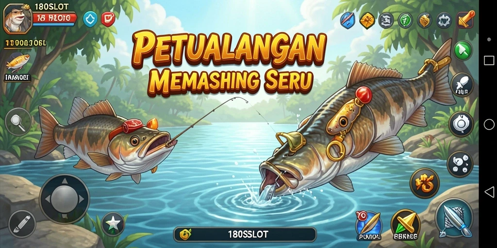 Tampilan menarik dari gameplay 180SLOT saat memancing