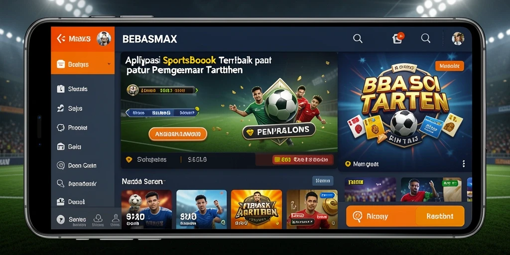 Tampilan antarmuka yang menarik dan fungsional dari BEBASMAX saat melakukan taruhan.