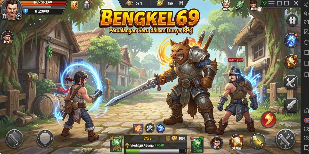 Gameplay seru BENGKEL69 yang penuh petualangan RPG.