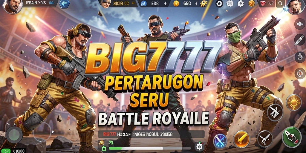 Tampilan menarik gameplay Battle Royale BIG777.