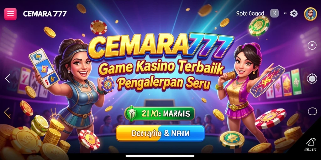 Screenshot CEMARA777 menunjukkan gameplay Kasino yang seru dan interaktif.