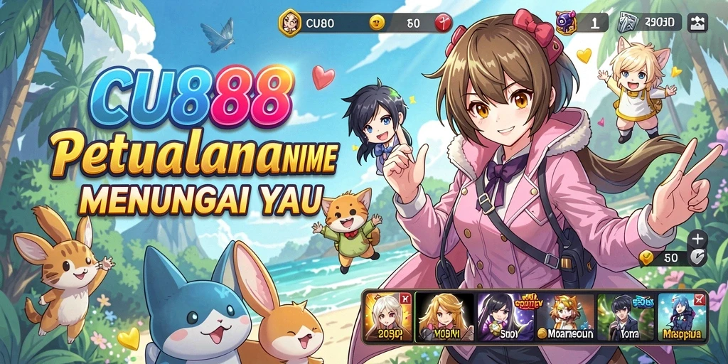 Tampilan gameplay CU888 yang kaya akan grafik Anime.