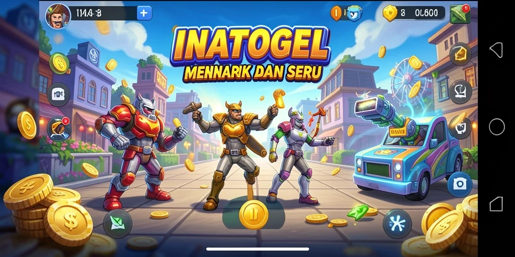 Screenshot gameplay INATOGEL menampilkan aksi seru dalam permainan Arcade.