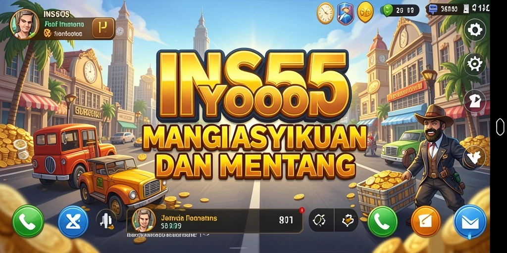 Screenshot menunjukkan gameplay seru dari permainan Tycoon INS55.