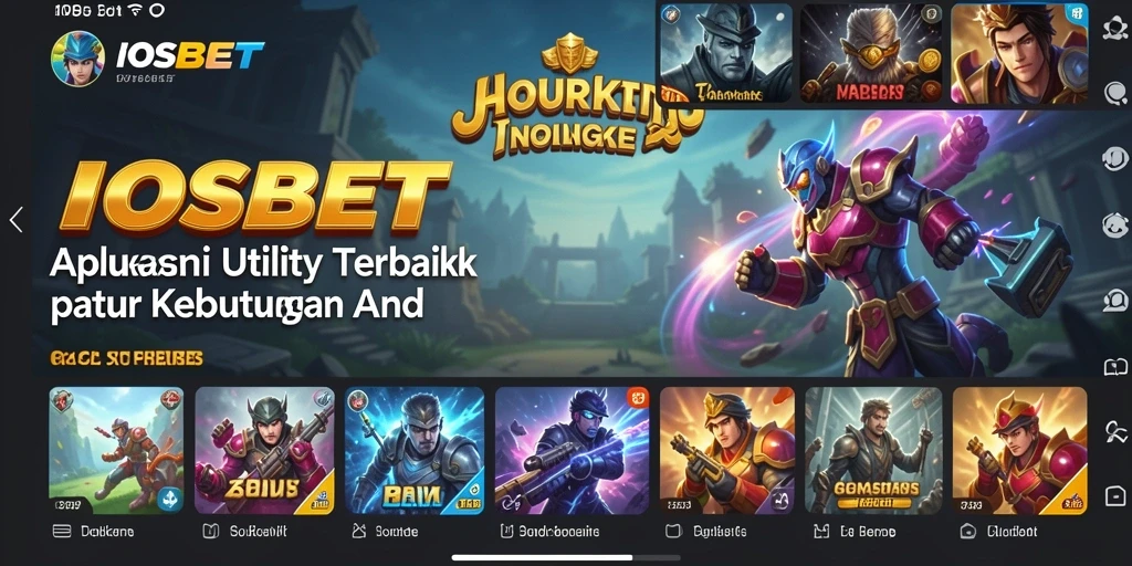 Tampilan utama aplikasi IOSBET yang memudahkan pengaturan aktivitas.