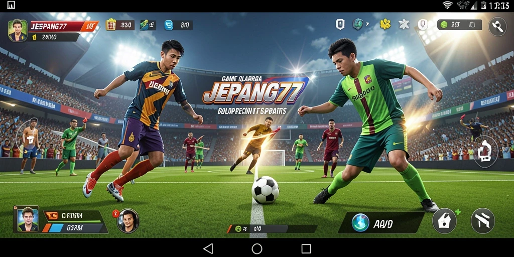 Tampilan gameplay seru dari JEPANG77 saat bertanding.
