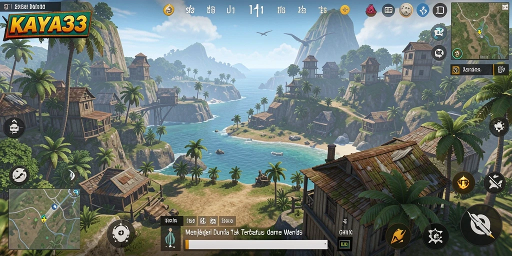 Screenshot gameplay KAYA33 menampilkan eksplorasi dunia terbuka yang menakjubkan.