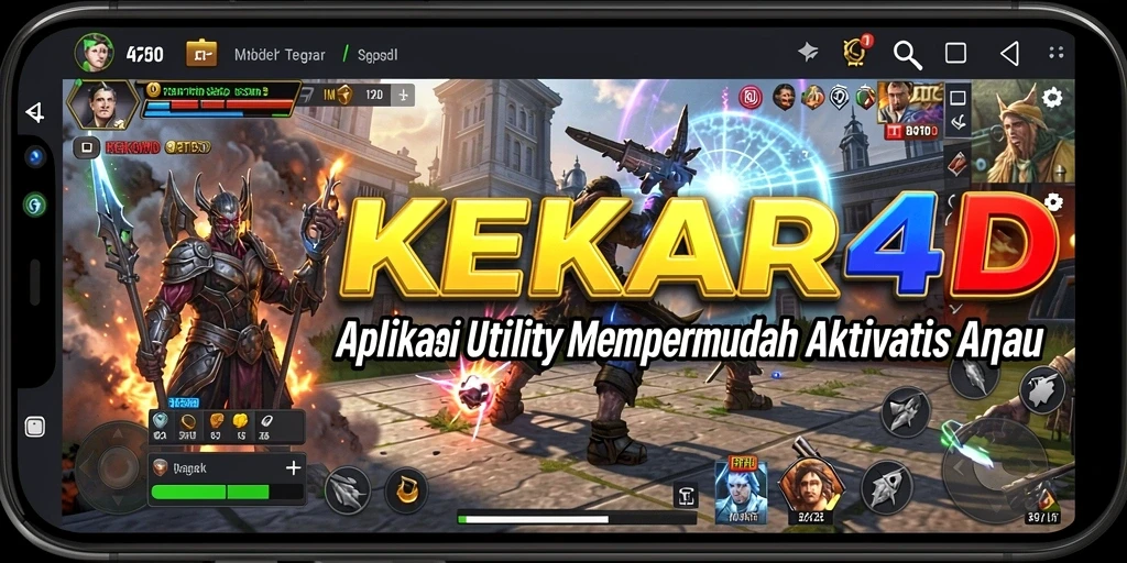 Tampilan utama KEKAR4D yang menampilkan fitur-fitur Utility.