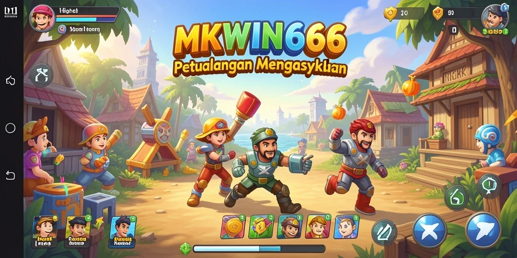 Tampilan gameplay seru di MKWIN666 dengan berbagai tantangan.
