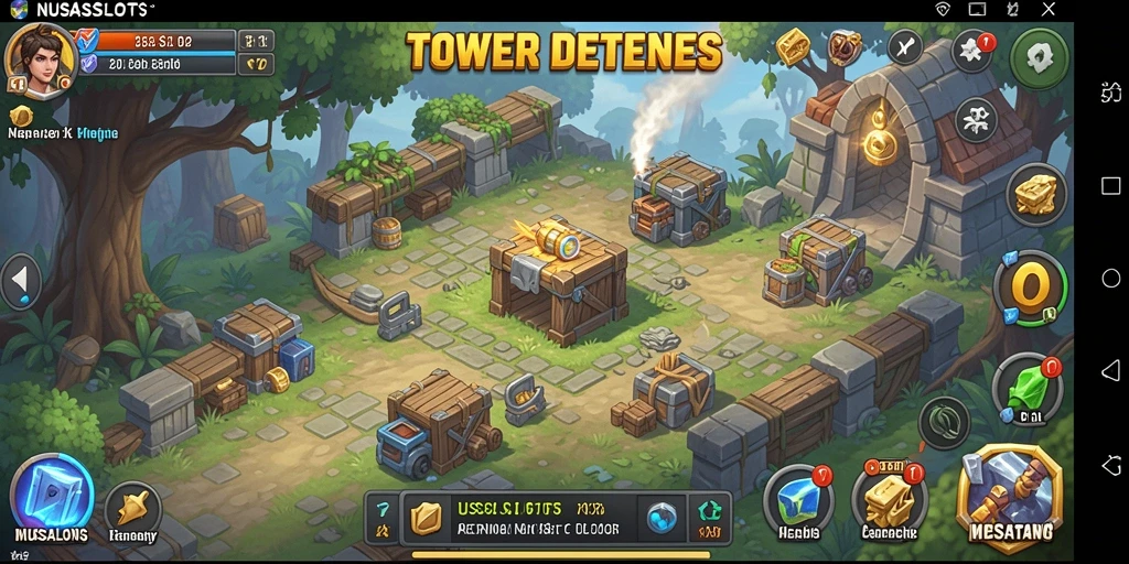 Gameplay seru Tower Defense di NUSASLOTS.
