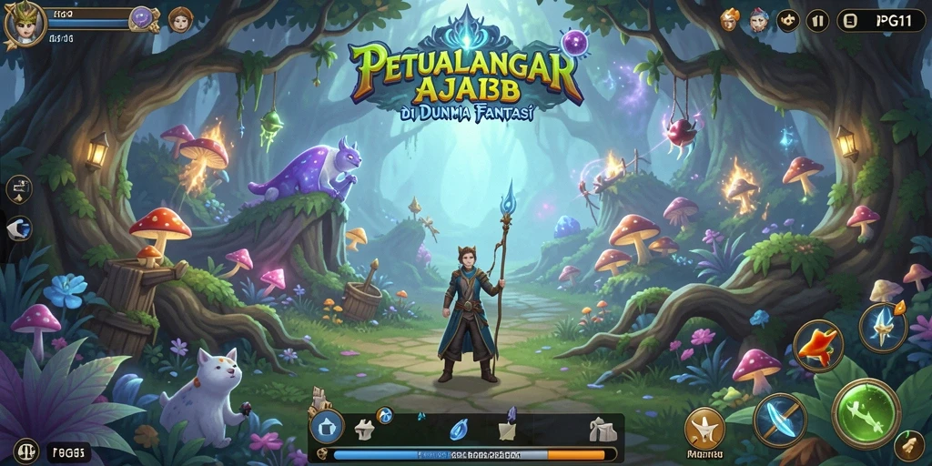 Tampilan menarik dari gameplay PG11 yang mengajak pemain berpetualang.