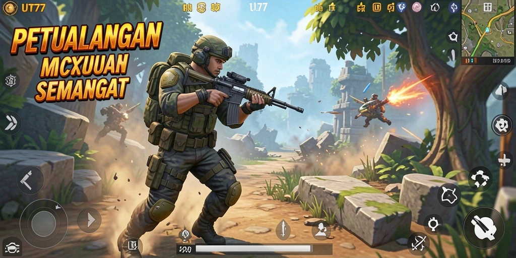 Menampilkan aksi pertarungan seru dalam gameplay ARPG.