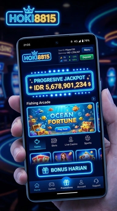 Tampilan utama aplikasi hoki8815 yang modern dan menarik.